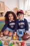 Navy Blue Boys/Girls Embroidered Polo Collar Thick/Fleece Lined Knitted Sweatshirt Tkdaw26Sw00019 - 2