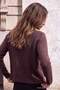 Wardrobe Essentials Kahverengi Bisiklet Yaka Yumuşak Basic Triko Hırka TWOAW27HI00101 - 4