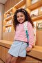 Pink Girls' Plain Crew Neck Thick/Fleece Lined Knitted Sweatshirt Tkdaw27Sw00039 - 4