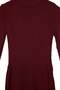 Bordo Düz Kemerli A Line Triko Tesettür Elbise TCTAW27EB00021 - 6