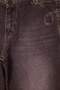 Bordo Yüksek Bel Wide Leg Beli Kemersiz İşleme Detaylı Jeans TWOAW27JE00276 - 2