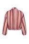 Colorful Fuchsia Striped Slim Oversize Jacket Twoaw27Ce00067 - 8