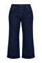 Koyu Mavi Yüksek Bel Orta Esnek Wide Leg Geniş Paça Jeans TBBAW27CJ00023 - 5