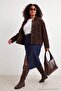 Brown Suede Look Denim Jacket Tbbaw27Ag00023 - 4