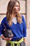 Wardrobe Essentials Saks V Yaka Geniş Kalıp Triko Kazak TWOAW27KZ00053 - 5