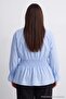 Blue Gipe Detailed Oversize Woven Shirt Tbbaw27Ax00017 - 4