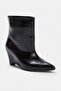 Black Crocodile 8 cm Women's Wedge Heeled Boots Takaw27Bo00016 - 2