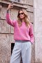 Wardrobe Essentials Pembe*001 Yumuşak Dokulu Triko Kazak TWOAW27KZ00093 - 3