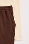 Beige - Brown Regular Slogan Printed Knitted Pajama Set Tmnaw27Pt00019 - 6