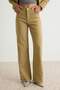 Haki DOKULU KUMAŞ %100 Pamuk Yüksek Bel Wide Leg Jeans TWOSS26JE00163 - 3