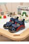 Genuine Leather Navy Blue Full Orthopedic Boys' Sandals