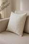 Gold Foil Patterned Decorative Single Throw Pillow Pillow Case 42X42 cm - Cream - 2