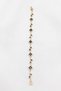 Navy Blue Clover Model Zircon Stone Gold Color Stainless Steel Women's Bracelet - 4