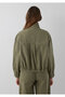 Buttoned Stand Collar Khaki Jacket Oversize / Wide Cut 1110922-71545 - 5