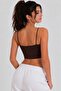 Women's Thin String Strap Double-Layered Crop Blouse, Basic Bustier - 5