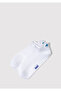 Fish Embroidered White Booties Socks 1913785-620