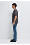 Black Anthracite Basic T-Shirt Loose Fit / Comfortable Cut 0612645-80106 - 5