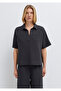 Textured Anthracite Blouse 1211467-70087 - 4