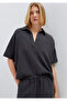 Textured Anthracite Blouse 1211467-70087