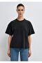 Anthracite Basic T-Shirt Loose Fit / Comfortable Loose Cut 1614313-70087 - 3