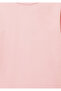 Ribbed Pink Basic T-Shirt Fitted / Fitted Cut 7610260-86953 - 4