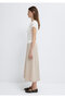 Ecru Basic Crop T-Shirt Fitted / Body-Fitting Cut 1613942-70057 - 4
