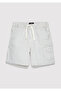 Gray Striped Cargo Shorts 6410024-85308 - 3