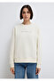 Denim Printed Ecru Sweatshirt 1S10525-80194 - 4