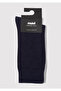 Wool Blend Navy Blue Socks 0912199-35665 - 3