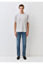 Gray Basic T-Shirt with Stitching Detail Regular Fit / Normal Cut 0612886-80192 - 2