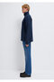 Semi-Zip Navy Blue Sweatshirt 0S10537-86623 - 5