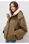 Faux Fur Detailed Hooded Khaki Parka Regular Fit / Regular Cut 1110759-71816