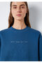 Denim Printed Sweatshirt 1S10525-70760 - 6