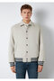 Gray Faux Suede Jacket Loose Fit / Relaxed Fit 0110767-70075 - 4