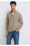Half-Zip Beige Sweater Regular Fit / Normal Cut 0710396-70355 - 3
