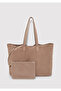 Suede Leather Brown Shoulder Bag 1913693-70367 - 2