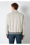 Gray Faux Suede Jacket Loose Fit / Relaxed Fit 0110767-70075 - 6