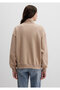 Logo Printed Beige Sweatshirt 1S10179-70344 - 4