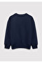 Jeans Printed Navy Blue Sweatshirt 6S10136-70490 - 4
