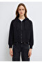 Hooded Black Basic Crop Sweatshirt 1S10388-900 - 3