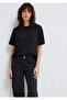 Black Basic Interlock T-Shirt Loose Fit / Relaxed Fit 1613820-900 - 2