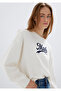 Logo Printed Ecru Sweatshirt 1S10419-80194 - 3