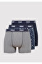 3-Piece Printed Navy Blue Boxer Set0911505-70490