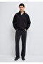 Black Basic Sweatshirt with Half Zipper 0S10278-900