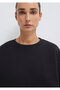 Crew Neck Black Basic Sweatshirt 1610198-900 - 7