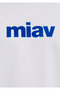 تي شيرت أبيض مطبوع من Miav بقصة عادية / مقاس عادي067153-620 - 7