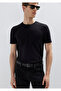 Flamed Black Basic T-Shirt Fitted / Fitted Cut 064681 -900 - 3