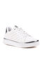 Nova Quilted White Women's Sneakers with Silver Detail - 3