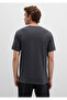Stretch V-Neck Grey Basic T-Shirt Fitted / Body-Fitted Cutout 061748 -24398 - 5