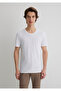 Flamed White Basic T-Shirt, Fitted / Body-Hugging Cut 064681-620 - 3
